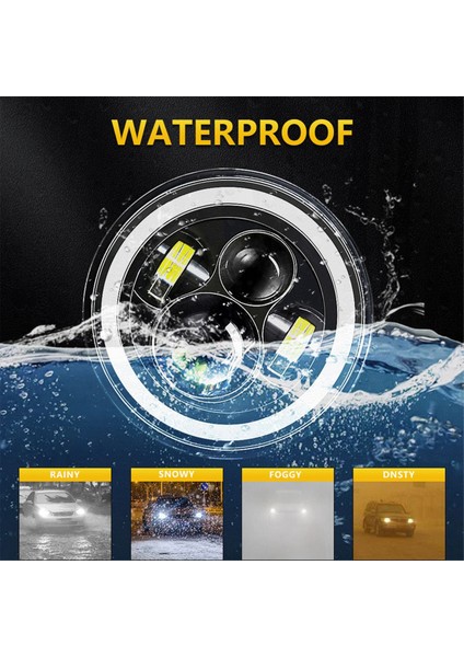 Inç Halo LED Far Hilo Beam Kırmızı (Yurt Dışından)