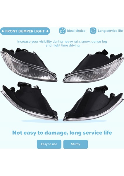 1 Çift Araba Ön Sis Farları Ön Tampon Işıkları 81221-48020 81211-48020 Lexus RX300 RX330 RX350 (Yurt Dışından) indirimleri