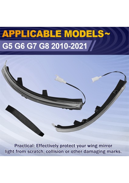 Araba Şeffaf Dikiz Aynası Dönüş Sinyali 5C6949101 5C6949102 (Yurt Dışından) fırsatları