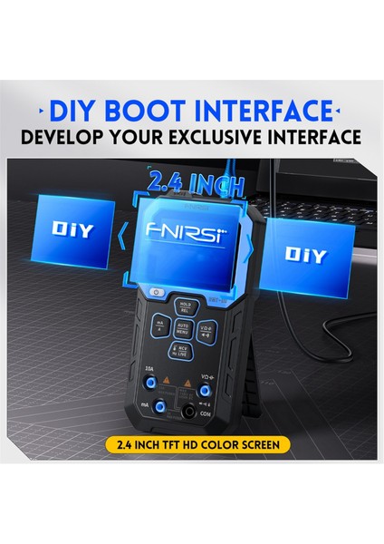 Fnırsı Dmt-99 Multimetre Dijital Yüksek Hasta Akıllı Akıllı Anti-Burningatic Dijital Ekran Elektrikçi Ölçer (Yurt Dışından)