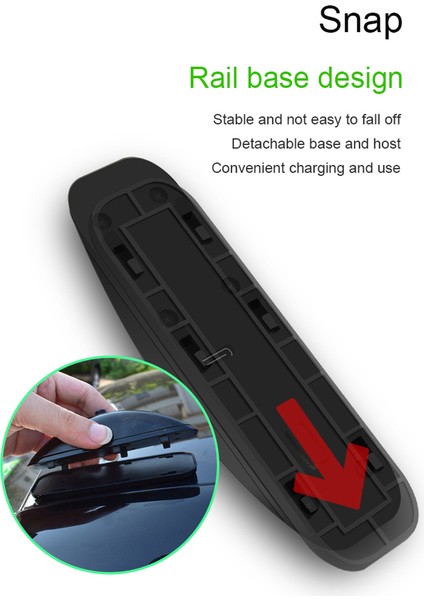 Araba Emniyet Lambası Uzaktan Kumandalı Uyarı Işıkları Otomatik Pilot Lambası Siyah (Yurt Dışından)