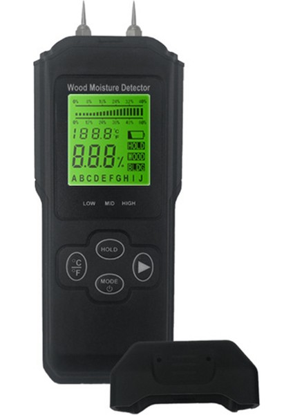 Dijital Ahşap Nem Ölçer Endüktif Higometre Analog Çift Ekran Ortam Sıcaklık Nemi Timber Nemli Dedektörü (Yurt Dışından)