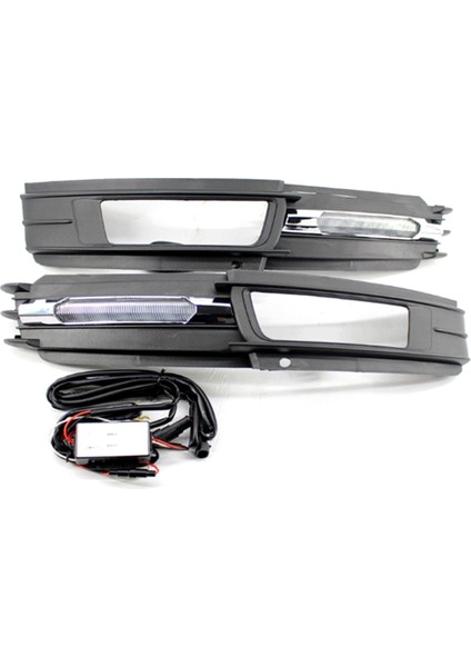 Audi A6 2009-2011 Için Gündüz Çalışma Işığı ile Ön Sis Lambası Izgarası 4F0807681P 4F0807682P (Yurt Dışından) modelleri