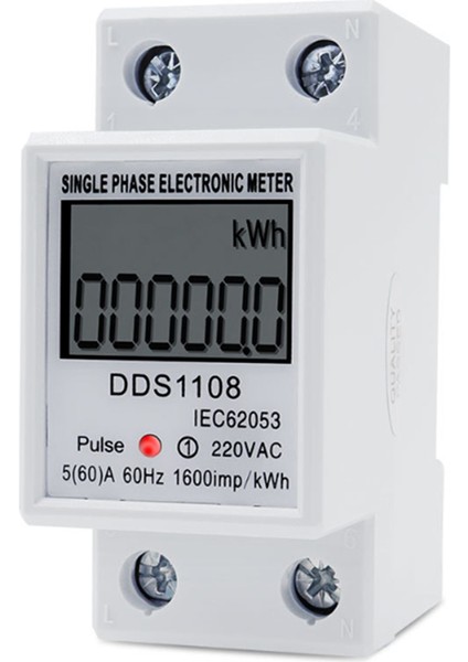 DDS1108 Dijital Elektrik Enerji Ölçer Çok Fonksiyonlu Wattmetre LCD Ekran Kwh Metre Tek Fazlı Wattmetre AC220V 60Hz (Yurt Dışından) fırsatları