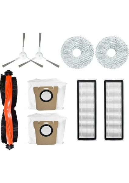 Xiaomi Mijia Omni Için 2 C102CN / B101CN / B116CN / X10+ Plus Parça Aksesuarları Silindir Yan Fırçası Hepa Filtre Mop Tozu (Yurt Dışından)