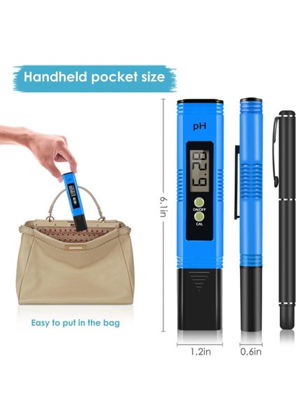 Ph Metre, Dijital Ph Test Cihazı Su Için Ph Metre, 0-14 Ph Test Aralığı Ph Kalemi, Içme Suyu Için Su Testi Kitleri (Yurt Dışından) fırsatları