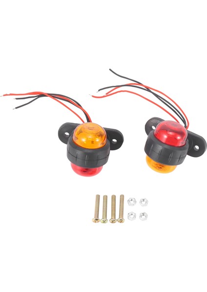 2pcs Kamyon Römork LED Lambalar 24V Araba Yan Işaretleri Işıkları Uyarı Sinyal Yan Işaretleme Işık (Yurt Dışından)