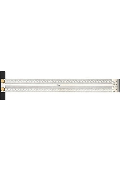 Yüksek -Prespecision Right -Engry Cetvel T -Tipi Ahşap Çizgisi Etiketleme Hattı Ölçüm Aracı Konumlandırma Cetveli, 400MM (Yurt Dışından)