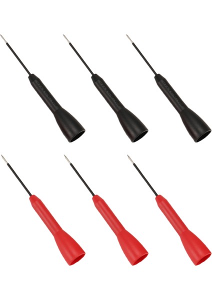 6 Paket 2mm Iğne Test Probları, 600V/10A TL71 TL75-3 Siyah ve 3 Kırmızı Kurşunlar Için Tahribatsız Multimetre Testi (Yurt Dışından) fiyatları