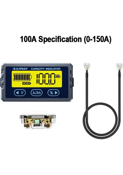 Baiway Pil Test Cihazı 8V-120V 100A Coulomb Metre Kapasite Göstergesi Lityum Iyon Dedektörü Coulomb Metre Voltmetre A (Yurt Dışından) indirimleri