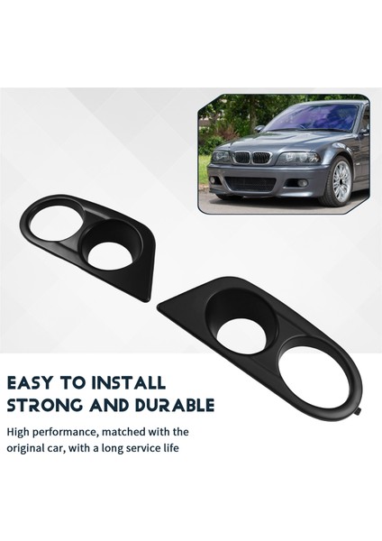 1paır Surround Hava Kanalı Bmw E46 M3 2001-2006 Araba Stil Ön Tampon Araba Sis Fakülleri Çift Deliği Kapsar (Yurt Dışından) indirimleri