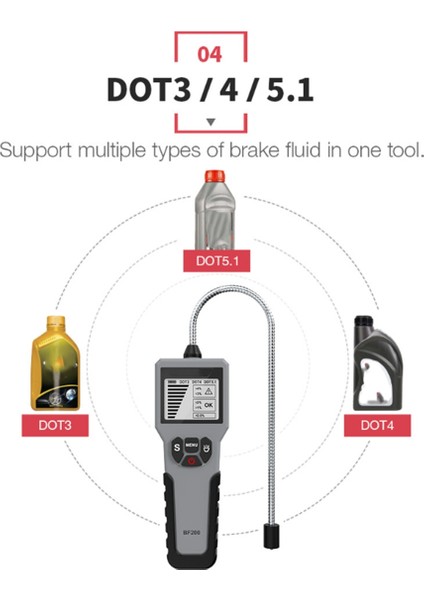BF200 Fren Sıvısı Test Cihazı Fren Sıvı Nem Test Cihazı Fren Sıvı Test Çubuğu (Yurt Dışından) indirimleri