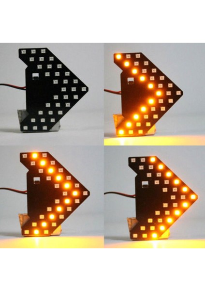 2pcs Amber Sarı 33-Smd Araba Yan Ayna Dönüş Sinyal Işıkları Için Sıralı Led&#39;ler (Yurt Dışından) indirimleri