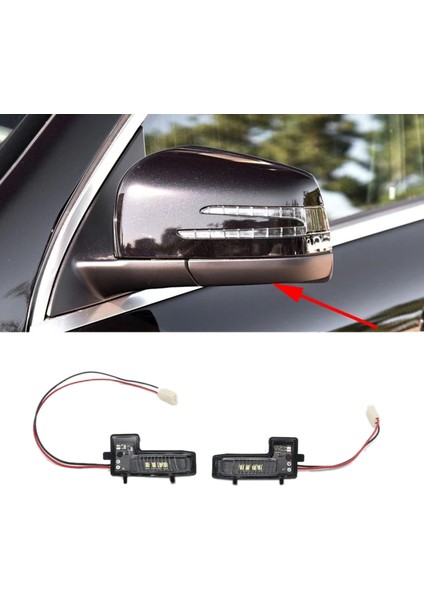 Otomatik Sol Sağ Yan Ayna Lambası Turn Sinyal Işığı Mercedes-Benz Gl W164 2009-2016 M G R Sınıfı W166 2010-2015 (Yurt Dışından) modelleri