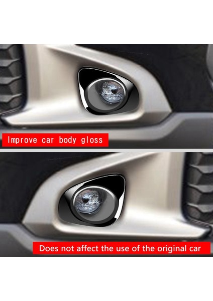 Toyota Corolla Cross 2021 2022 Parlak Siyah Ön Sis Işık Lamba Kapağı Trim Foglight Çerçeve Dekorasyon Çerçevesi (Yurt Dışından) fırsatları