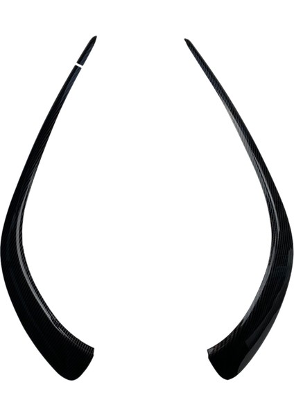 Araba Ön Tampon Ayırıcı Spoiler Canard Hava Bıçağı Surround Trim Mercedes Benz Cla W118 C118 CLA35 2020+ Karbon (Yurt Dışından)