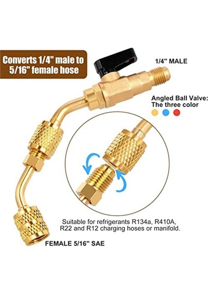 R410A R134AR12 R22 Ac Hvac Için Klima Açısı Top Valfi Mini Split Sistem Için (Yurt Dışından) fırsatları