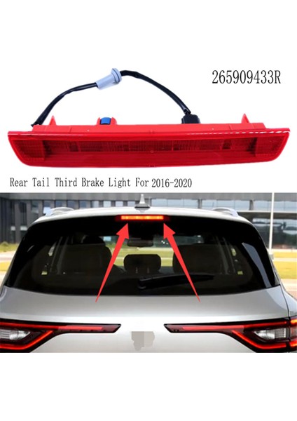 265909433R Yüksek Montajlı Fren Işığı Arka Kuyruğu Renault Koleos Için Üçüncü Fren Işığı Iı Mk2 2016-2020 (Yurt Dışından) indirimleri