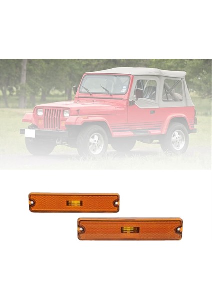 Araba Ön Tampon Işık Kapağı 56001424 Jeep Wrangler Yj 1987-1995 Dönüş Sinyali Işık Kapağı Sarı (Yurt Dışından) indirimleri