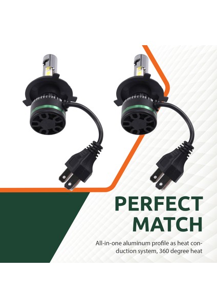 1paır H4 Araba LED Far LED Light 6000K 300W 30000LM Otomatik LED Lamp Turbo Sisli Ampuller 12V (Yurt Dışından) indirimleri