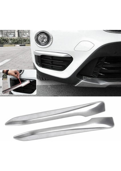 Bmw F48 X1 2016-2019 Için 2x Gümüş Krom Kaplamalı Sisli Lig (Yurt Dışından)