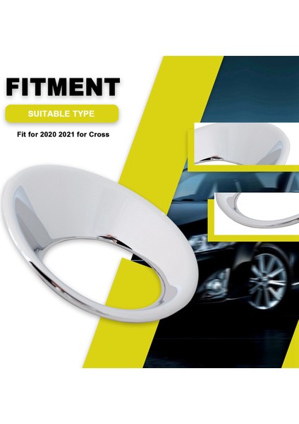 Toyota Için Ön Sis Lambası Işık Kapağı 2020 2021 Corolla Cross Car Styling Abs Chrome (Yurt Dışından) fırsatları
