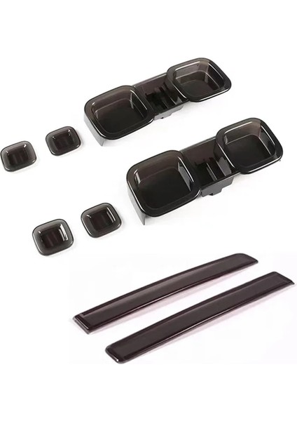 Füme Siyah Kuyruk Işık Kapağı Arka Sis Lambası Land Rover Defender Için 90 110 130 2020-2024 Aksesuarlar (Yurt Dışından)