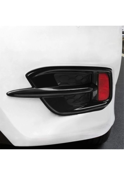 Honda Civic Için Siyah Araba Arka Sisli Izgara Kapak Döşeme 10TH 2016 2017 2018 2019 Arka Sis Lambası Izgarası (Yurt Dışından) indirimleri