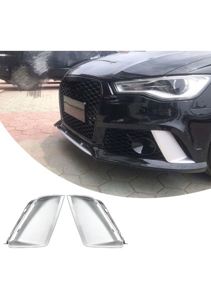 Audi Rs6 2012-2018 Ön Tampon Sis Light Lamba Kapak Şeridi Kalıp Dekoratif Kapak Ön Tampon Rüzgar Bıçağı (Yurt Dışından) modelleri