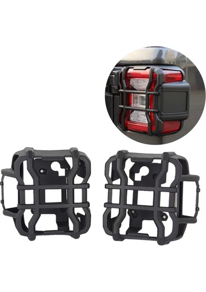 Jeep Wrangler Için Jl Jt 2018-2022 Kuyruk Lght Kapak Çerçevesi Arka Lamba Hood Fren Işık Koruyucu Koruma Kabuğu (Yurt Dışından) indirimleri