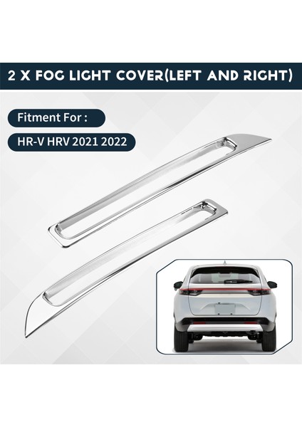 Honda Vezel Hr-V Hrv 2021 2022 Abs Krom Krom Arka Sis Reflektör Lambası Kapağı Trim Foglight Çerçeve Dekorasyon Çerçevesi (Yurt Dışından) fırsatları