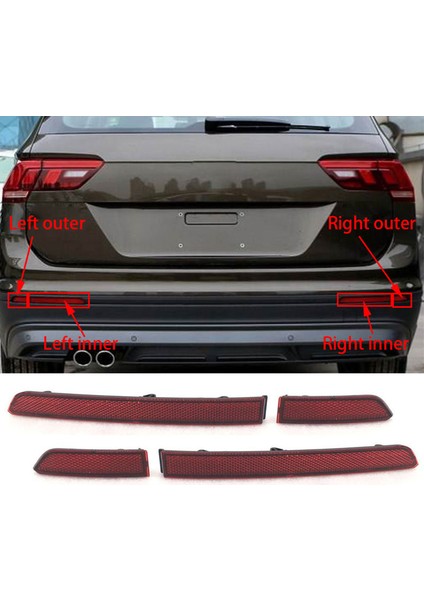 Araba Abs Kırmızı Arka Tampon Reflektör Fren Lambası Tiguan Için Yanlış Işık Dekoratif Işıklar L 2017-2019 (Yurt Dışından) fiyatları