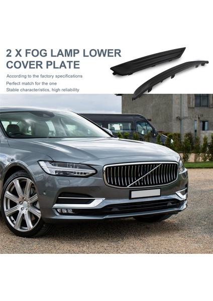 Volvo Için 1 Çift 2021-2023 Ön Tampon Izgara Sis Lambası Alt Kapak Plakası Lh ve Rh 32248995 32248996 (Yurt Dışından) fırsatları