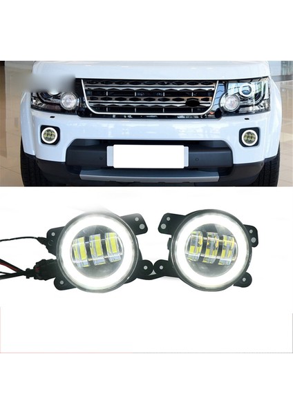 Land Rover Range Rover Discovery Için Sis Farları Montajı 4 Lr2 2010-2016 Angel Göz Başı Işığı LED Gündüz Koşu Işığı (Yurt Dışından) modelleri
