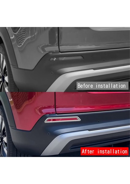 Araba Arka Sis Fagarı Kapakları Çıkartma Sisleri Koruyucu Çerçeve Honda Wrv 2024 Japon Sürümü Gümüş (Yurt Dışından) modelleri