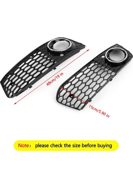 A4 B8 Için Araba Ön Tampon Sis Farı Örgü Izgara Kapağı (Yurt Dışından) fırsatları