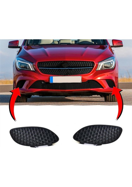 1paır Araç Ön Tampon Sis Lambası Kapağı Çerçeve Izgara A117852300 A1178852400 Mercedes Benz Cla C117 2013-2019 (Yurt Dışından) modelleri