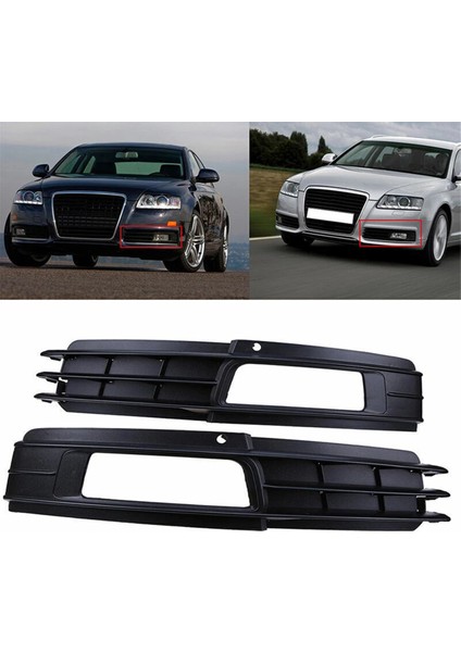2pcs Sol ve Sağ Ön Tampon Sisi Izgaralar Kapak 4F0807681P, 4F0807682P Audi A6 C6 09-2011 Için (Yurt Dışından) fiyatları