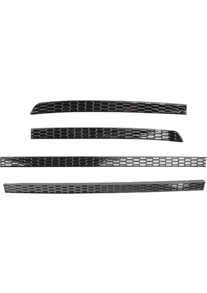 Petek Tarzı Abs Siyah Araba Oto Aksesuarları Arka Tampon Sisli Işık Lambası Kapak Vw Tiguan R-Line 2022 2023 (Yurt Dışından)