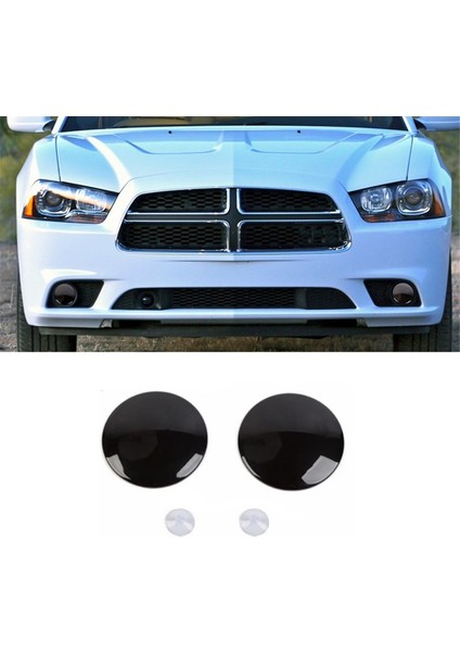 Dumanlı Siyah Araba Ön Sis Lamba Lambası Dekorasyon Kapağı Dodge Charger 2011-2014 Dış Aksesuarlar Için Kaplama (Yurt Dışından) modelleri