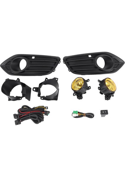 1set Araba Ön Tampon Honda Hr-V Hrv 2019-2020 Için Sis Farları Kiti Çerçeveli Montajlı Sis Farları (Yurt Dışından)