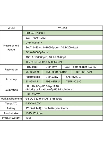 7 Arada 1 Su Kalitesi Test Cihazı Ph/ec/tds/tuz/orp/emperature/sg Balık Tankı Pwimming Havuzu Su Kalitesi Analizörü (Yurt Dışından) fırsatları
