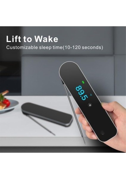 0.5s Ultra Hızlı Anında Okuma Et Termometresi, Tft Renk Ekranı, ± 0.5 ° F Doğruluk, IP67 Su Geçirmez, Şarj Edilebilir (Yurt Dışından) fırsatları