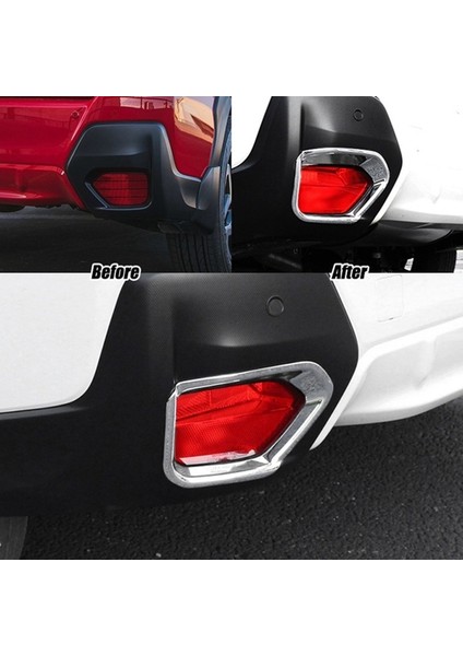 Subaru Xv Crosstrek Için 2017 2018 2019 Krom Arka Sisli Lamba Kapağı Sis Işığı Tampon Trim Kalıp Aksesuarları (Yurt Dışından) modelleri