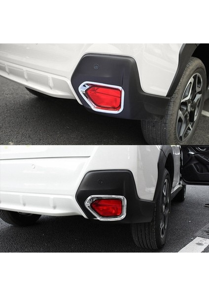 Subaru Xv Crosstrek Için 2017 2018 2019 Krom Arka Sisli Lamba Kapağı Sis Işığı Tampon Trim Kalıp Aksesuarları (Yurt Dışından) indirimleri