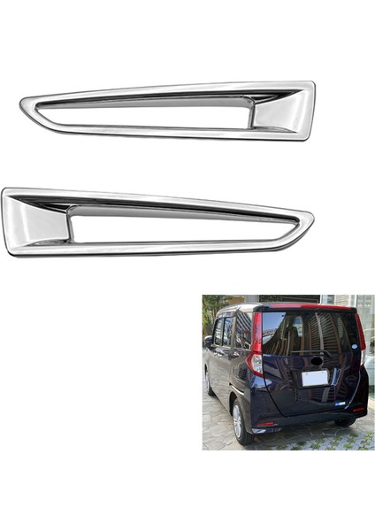 Toyota Wooly Için 2019-2021 Abs Krom Krom Arka Sis Işık Lamba Kapağı Trim Foglight Çerçeve Dekorasyon Çerçevesi (Yurt Dışından) modelleri