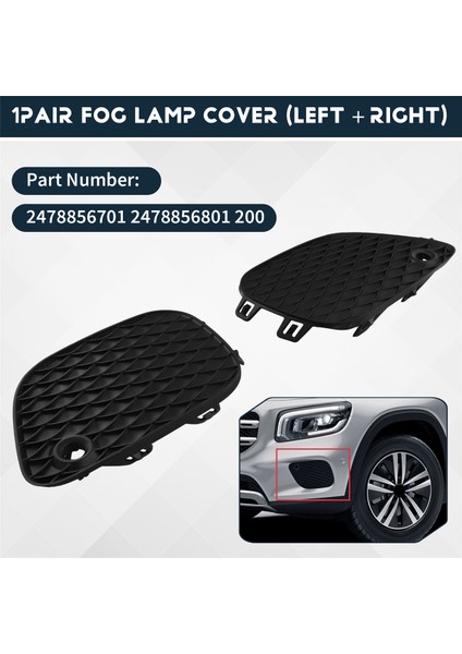 Ön Tampon Sis Far Çerçevesi 2478856701 247856801 Mercedes-Benz Için GLB247 2020 Sis Izgarası (Yurt Dışından) indirimleri