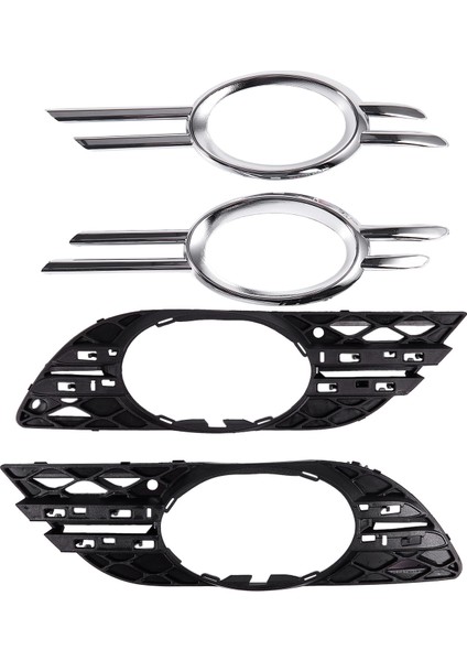 4pcs Ön Tampon Sis Lambası Krom Izgara Kapağı Mercedes-Benz 2008 2008 Için Sağda Sol Solda (Yurt Dışından)