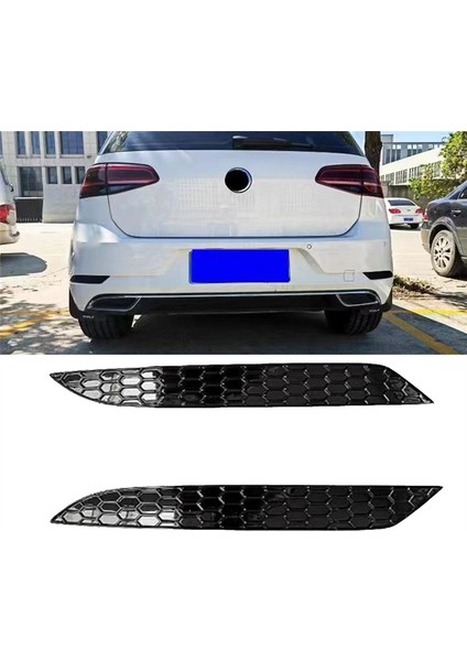 2pcs Araba Stili Petek Kuyruğu Arka Sis Kapağı Kaplama Golf 7.5 Mk7.5 Arka Çubuk Tampon Reflektör Şeritleri Için (Yurt Dışından) modelleri