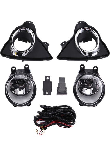Araba LED Ön Tampon Sis Figs Fog Lambası Toyota Auris 2014 2015 Kablo Dolması Kablolama Kapağı Izgara Halojen (Yurt Dışından)